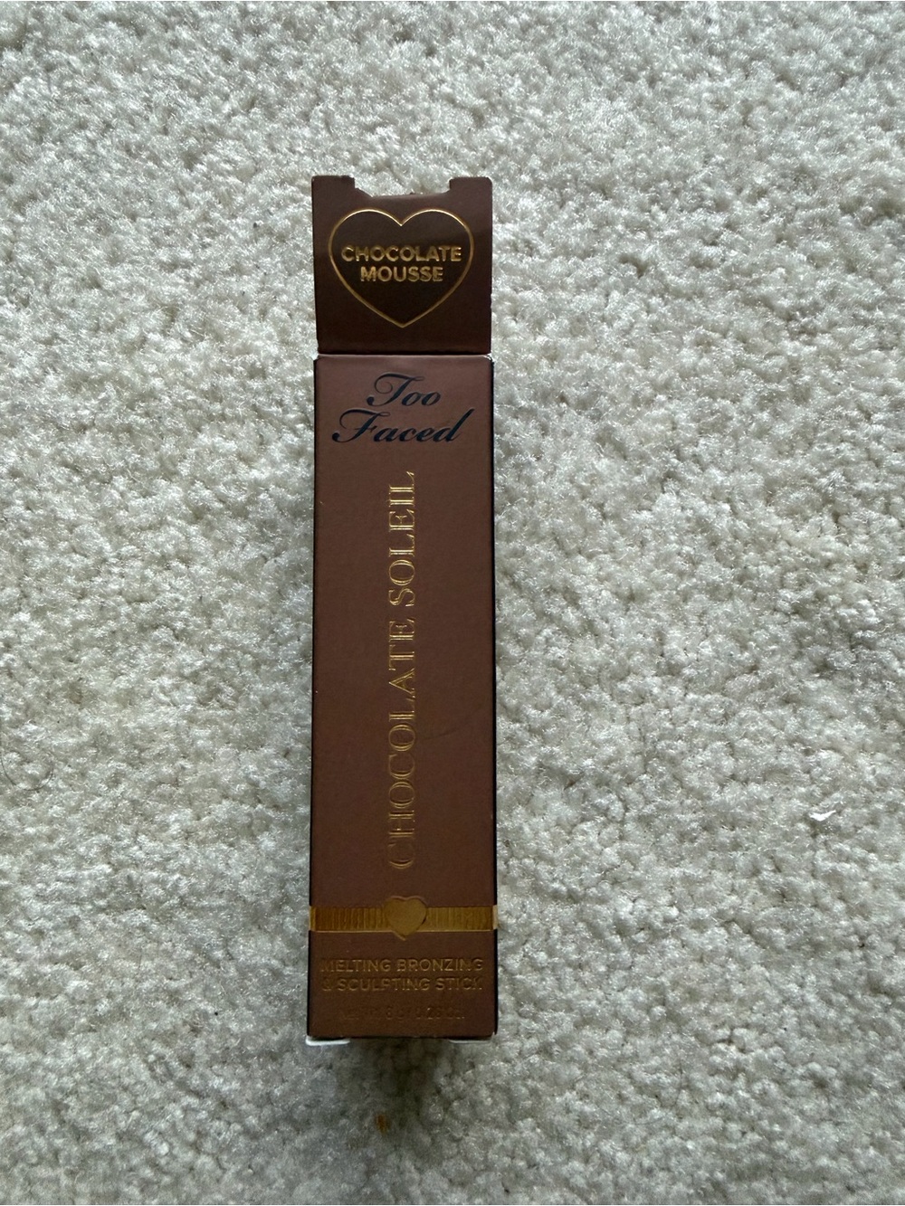 Too Faced Chocolate Soleil Bronzer Stick in Chocolate Mousse Brown & Gold